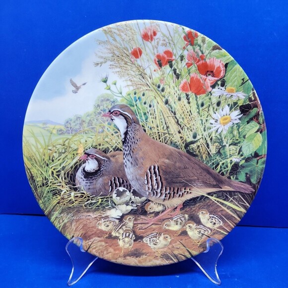 Royal Grafton Red Legged Partridge Collectible Plate 8.5" - Picture 1 of 7